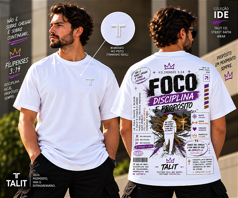 Camiseta IDE - TALIT - BRANCA - Cód.: 018