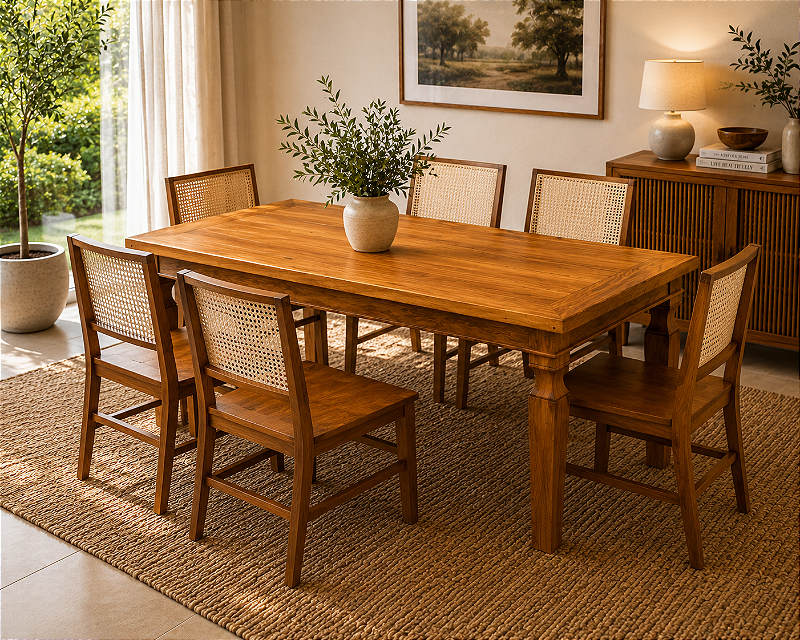 Mesa 200x80 em Madeira de Demolição