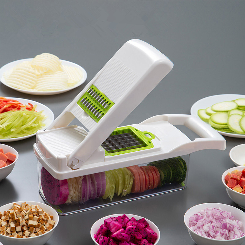Cortador de frutas e legumes multifuncional