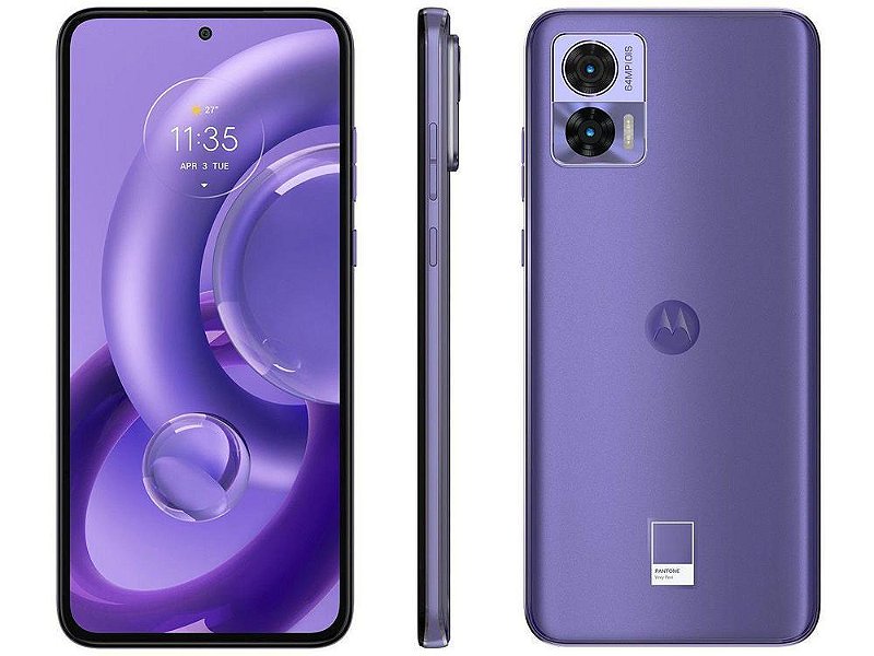 Smartphone Motorola Edge 30 Neo 256GB Lilás 5G Octa-Core 8GB RAM 6,3” Câm. Dupla