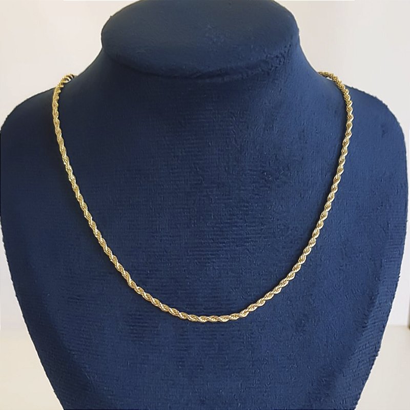 COLAR CORDÃO BAIANO OURO 18K