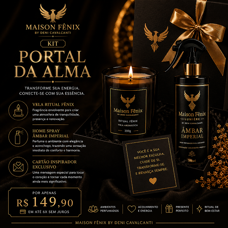 KIT PORTAL DA ALMA - VELA E HOME SORAY