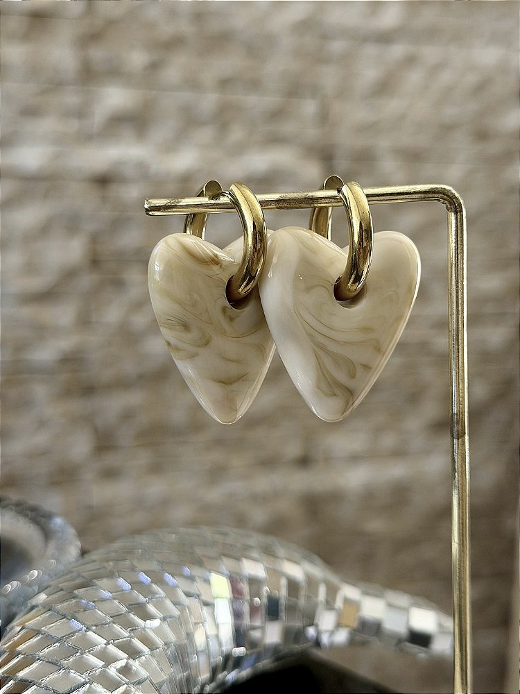 Argola Chunky Heart