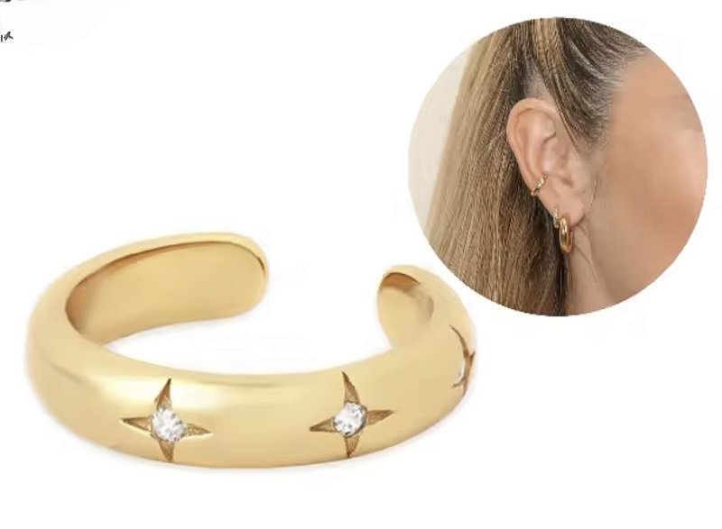 Ear Cuff Constelação - Prata 925