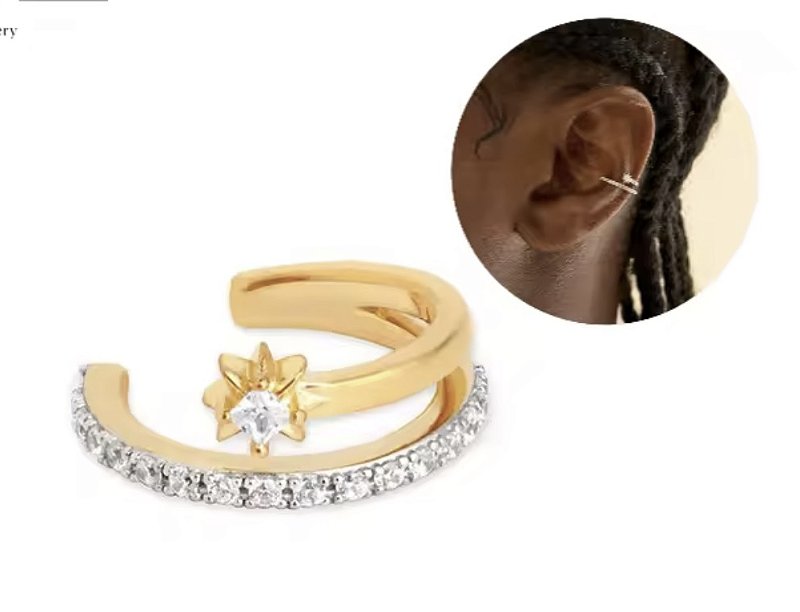 Piercing de Encaixe Duplo Astral - Prata 925