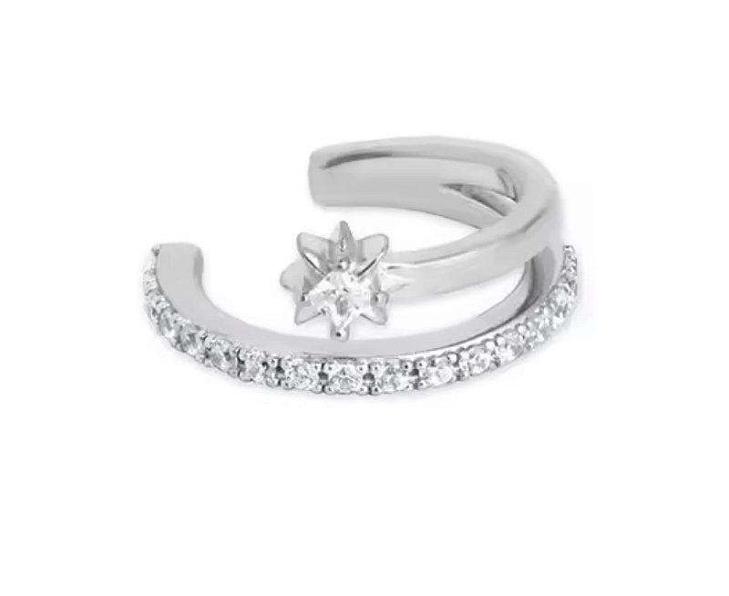 Piercing de Encaixe Duplo Astral - Prata 925