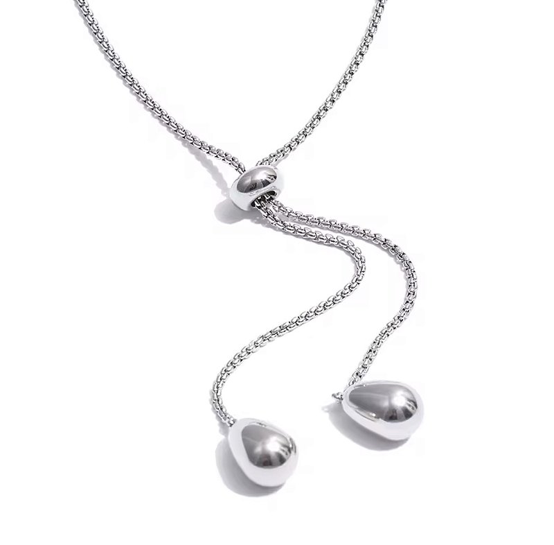Colar Gravatinha Gota Fluida