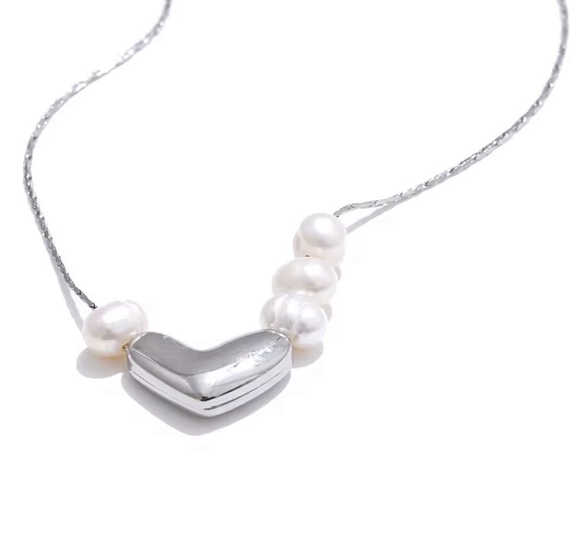Colar Ocean Heart & Pearls
