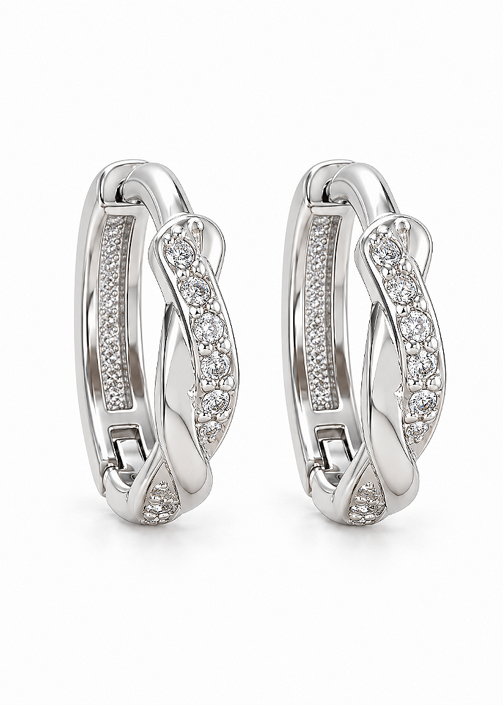 Argola Celestial Twist - Prata 925