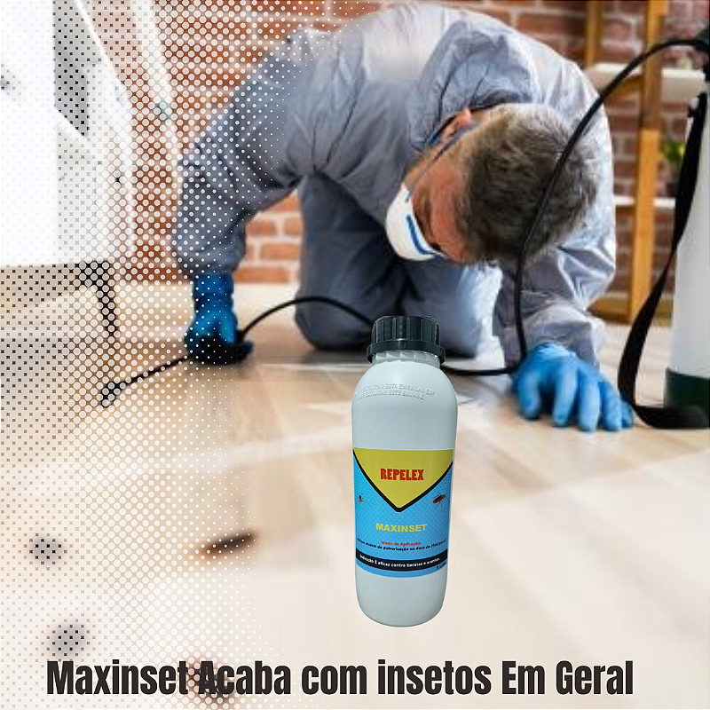Maxinset – Produto para Controle de Baratas, Aranhas, Pulgas e Formigas