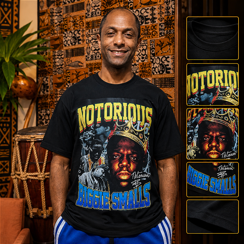 Camiseta Notorious B.I.G. – Biggie Smalls | Estilus Black