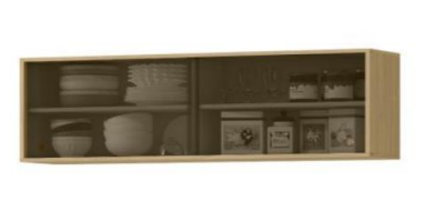 Aéreo portas de vidro 120cm Glória