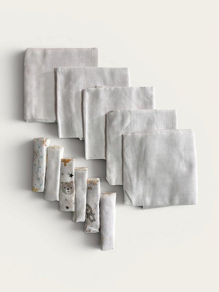 Kit enxoval bebê Branco/Neutro