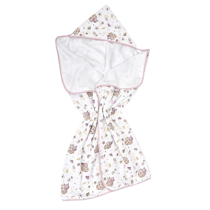 Toalha de banho soft com capuz infantil