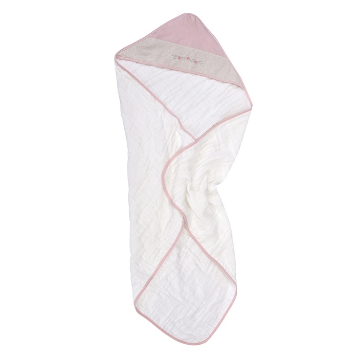 Toalha de banho soft com capuz minimalista nature infantil