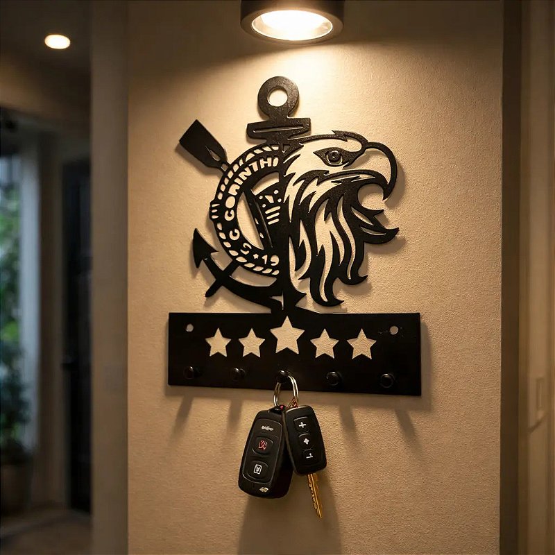 Porta Chaves De Parede Decorativo Time Corinthians