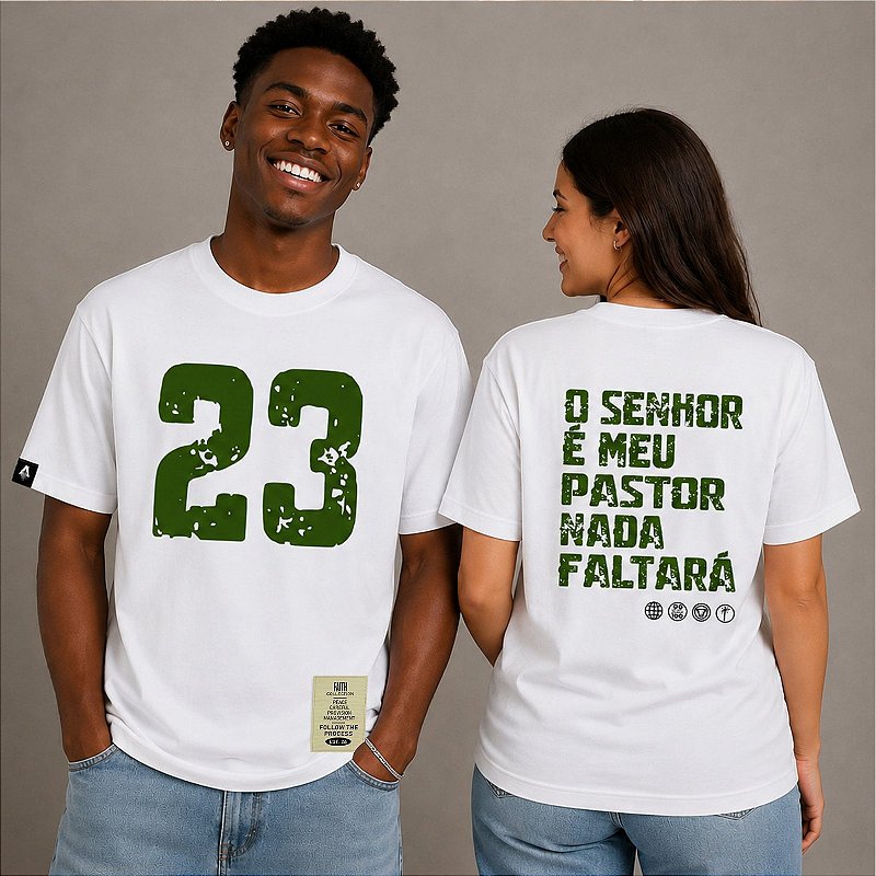 CAMISETA OVERSIZED O SENHOR É MEU PASTOR
