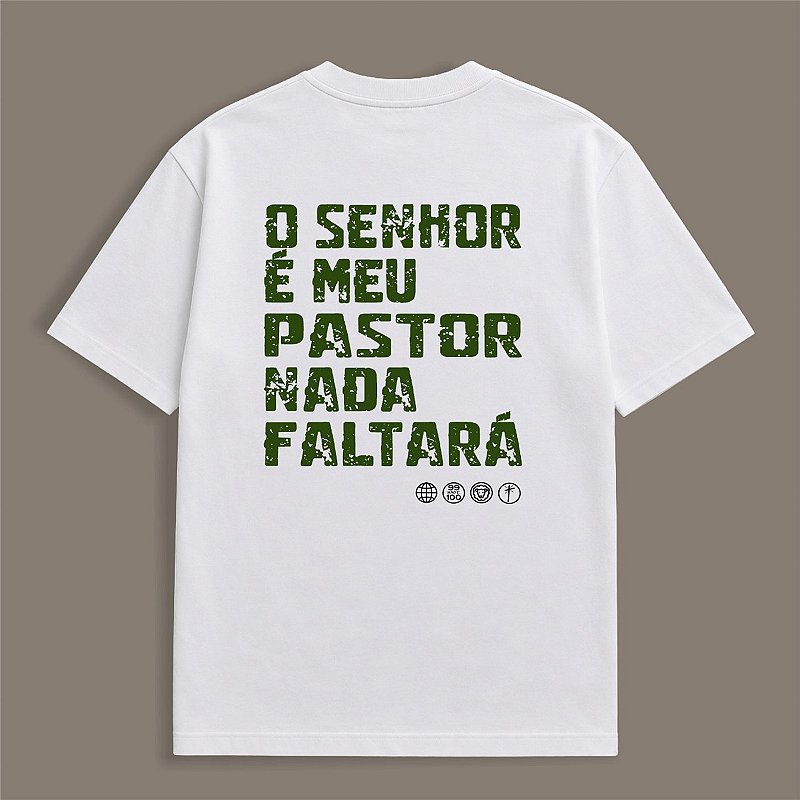 CAMISETA OVERSIZED O SENHOR É MEU PASTOR