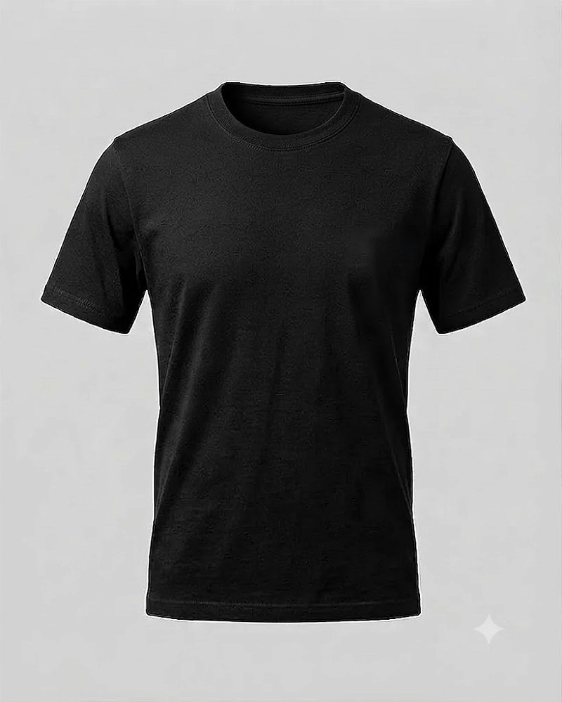 Camiseta Básica Unissex Manga Curta Preta