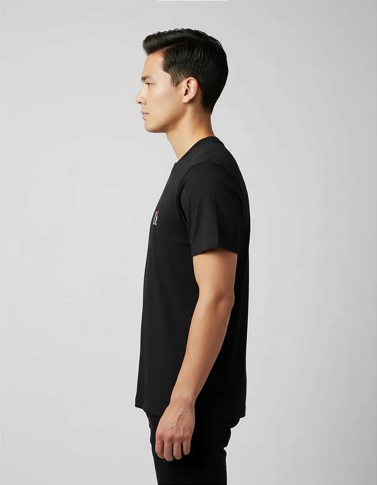 Camiseta Básica Unissex Manga Curta Preta D.ORIGAN®