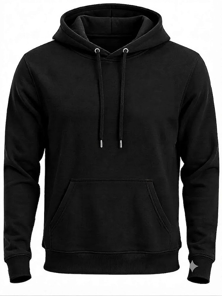 Moletom Premium com Capuz Essential Preto