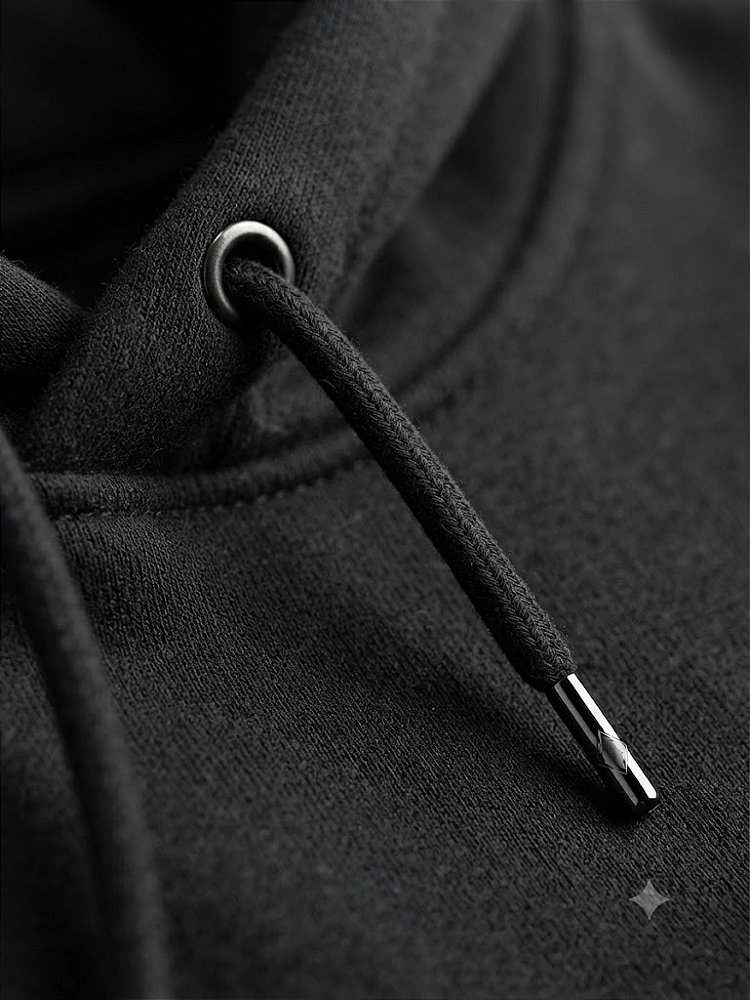 Moletom Premium com Capuz Essential Preto