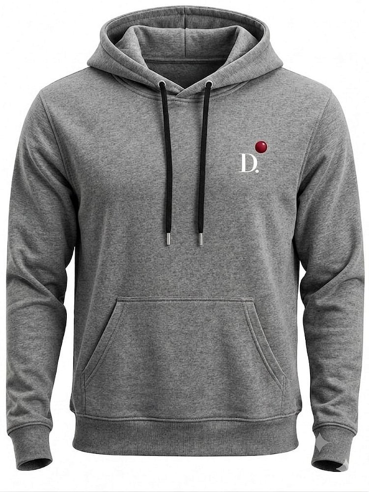 Moletom Premium com Capuz D.ORIGAN® Essential Cinza