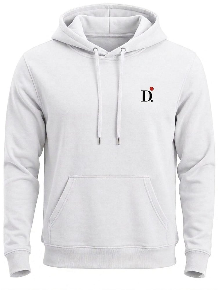 Moletom Premium com Capuz D.ORIGAN® Essencial Branco