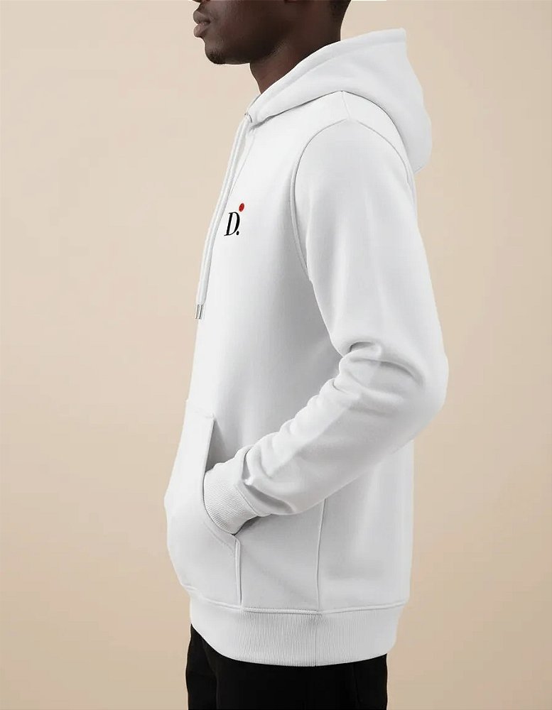Moletom Premium com Capuz D.ORIGAN® Essencial Branco