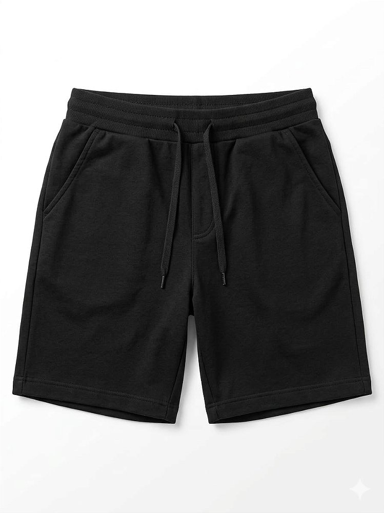 Bermuda Moletom D.ORIGAN® Essencial Preto