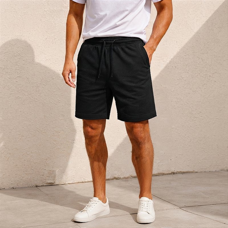 Bermuda Moletom Essencial Preto