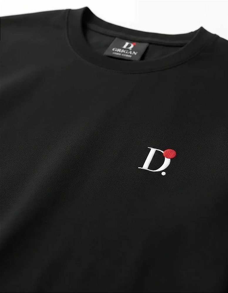 Camiseta Básica Unissex Manga Longa Preta D.ORIGAN