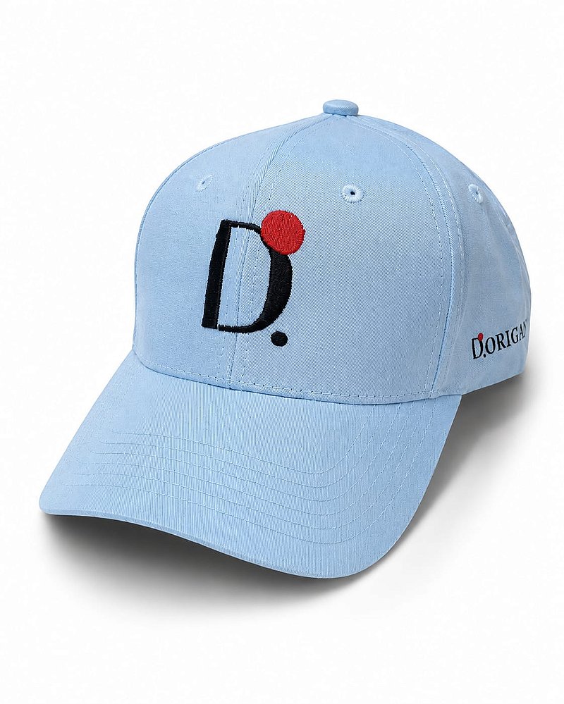 Boné Azul Claro D.ORIGAN® | Ícone D Bordado em Alto Relevo