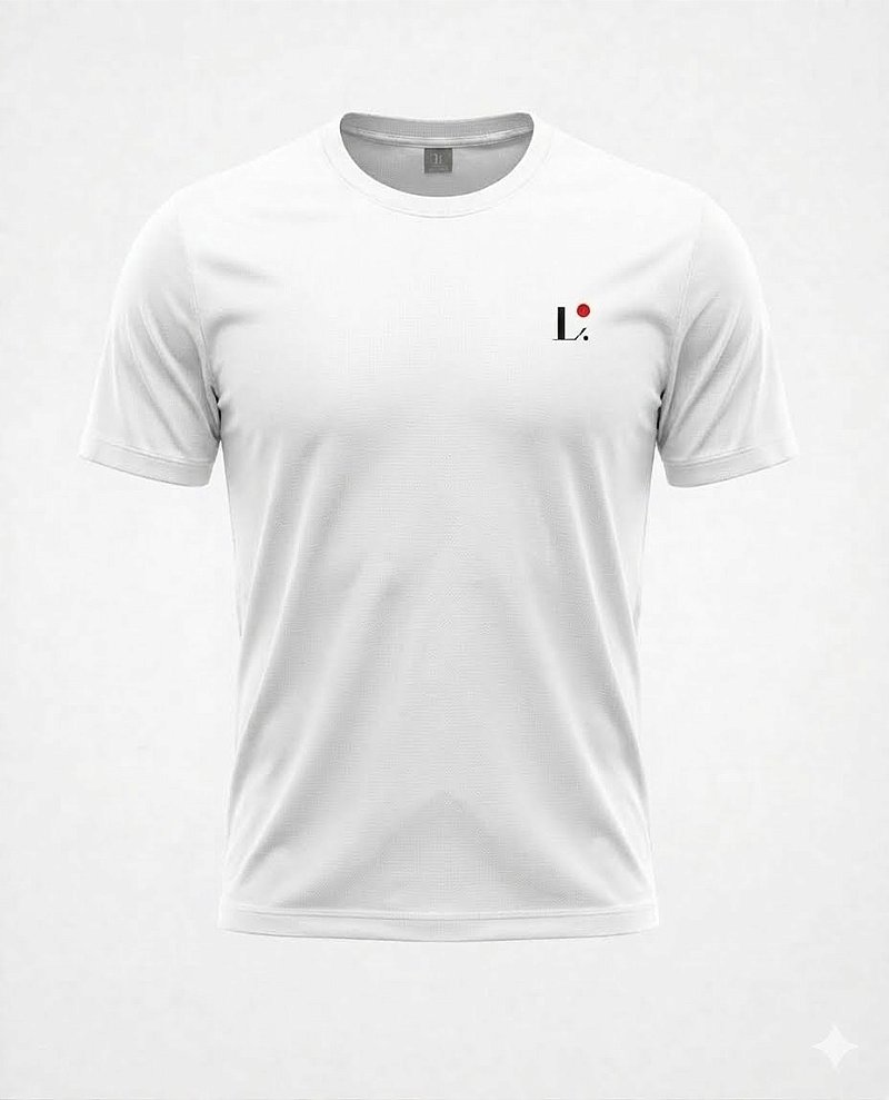 Camiseta Dry Fit Unissex Manga Curta Branca D.ORIGAN
