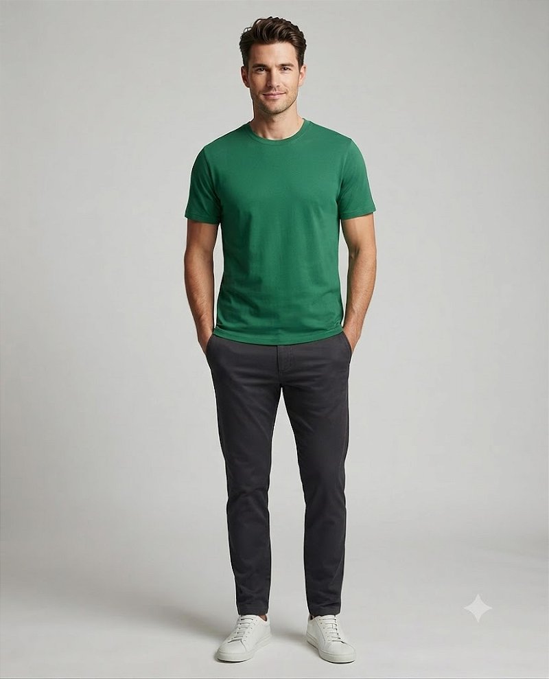 Camiseta Dry Fit Manga Curta Verde