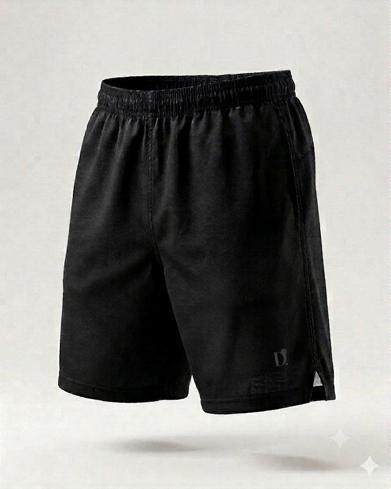 Shorts Tactel Unissex D.ORIGAN® – Preto
