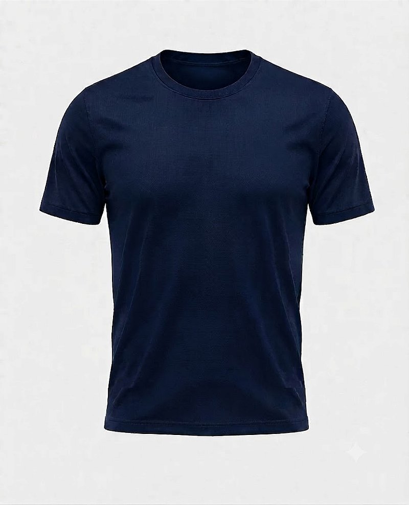 Camiseta Dry Fit Manga Curta Azul Marinho