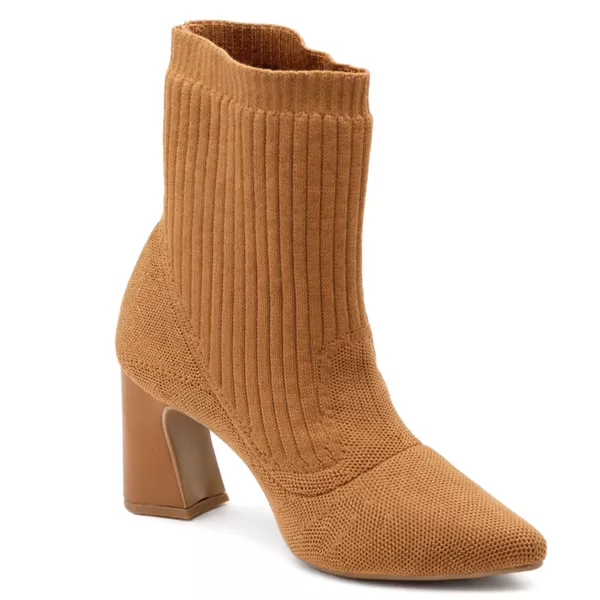 Bota Cano Baixo Salto Grosso Meia 184000