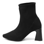 Bota Cano Baixo Salto Grosso Meia 184000
