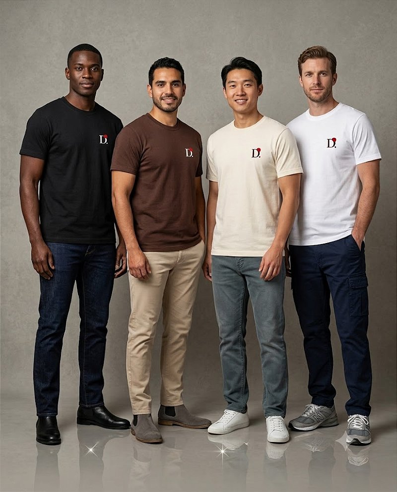 Kit 4 Camisetas Slim Premium – Tons Clássicos & Terra