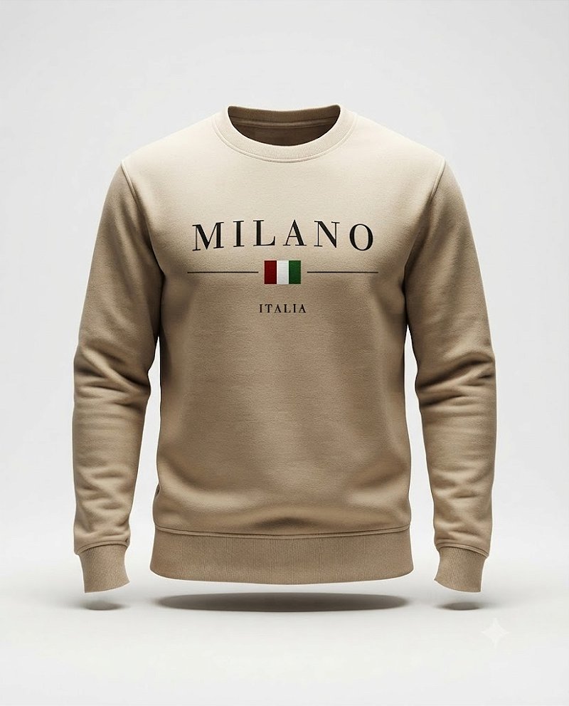 Moletom Careca Essential OFF White Milano Italy