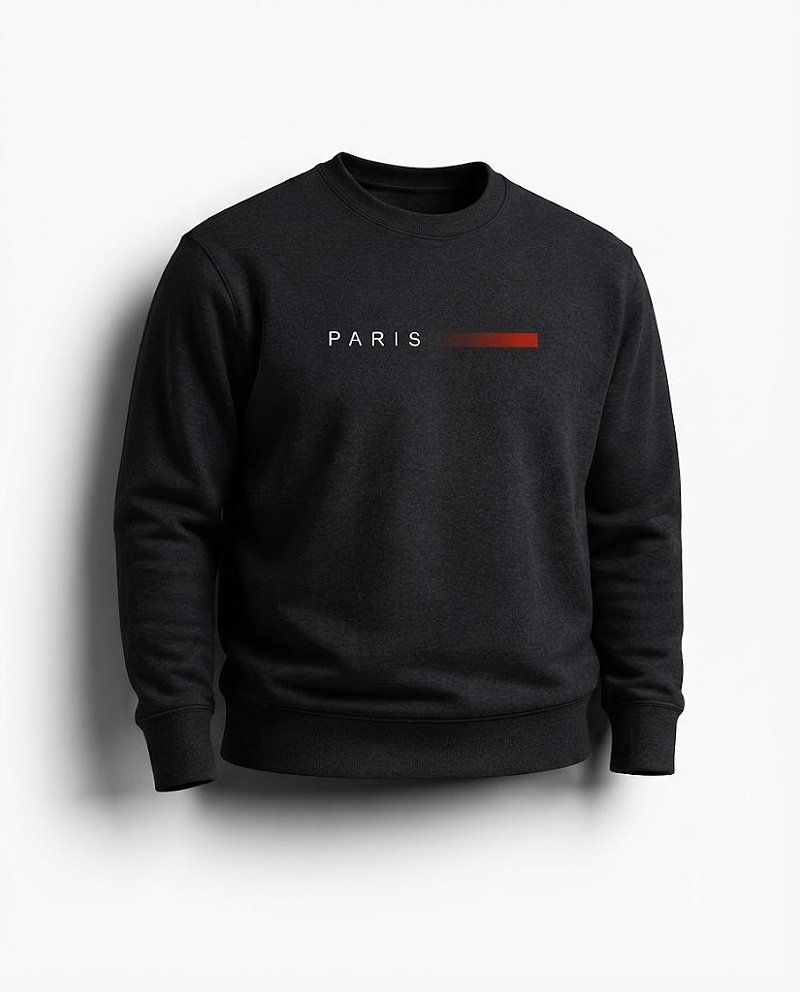 Moletom Careca Essential Preto Paris