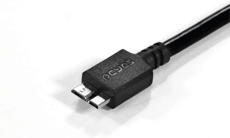 CABO PARA HD EXTERNO USB A 3.0 MACHO PARA MICRO USB B 3.0 (10 PINOS) MACHO 28AWG PURO COBRE 5 METROS - PUAMCM3-5, PCYES