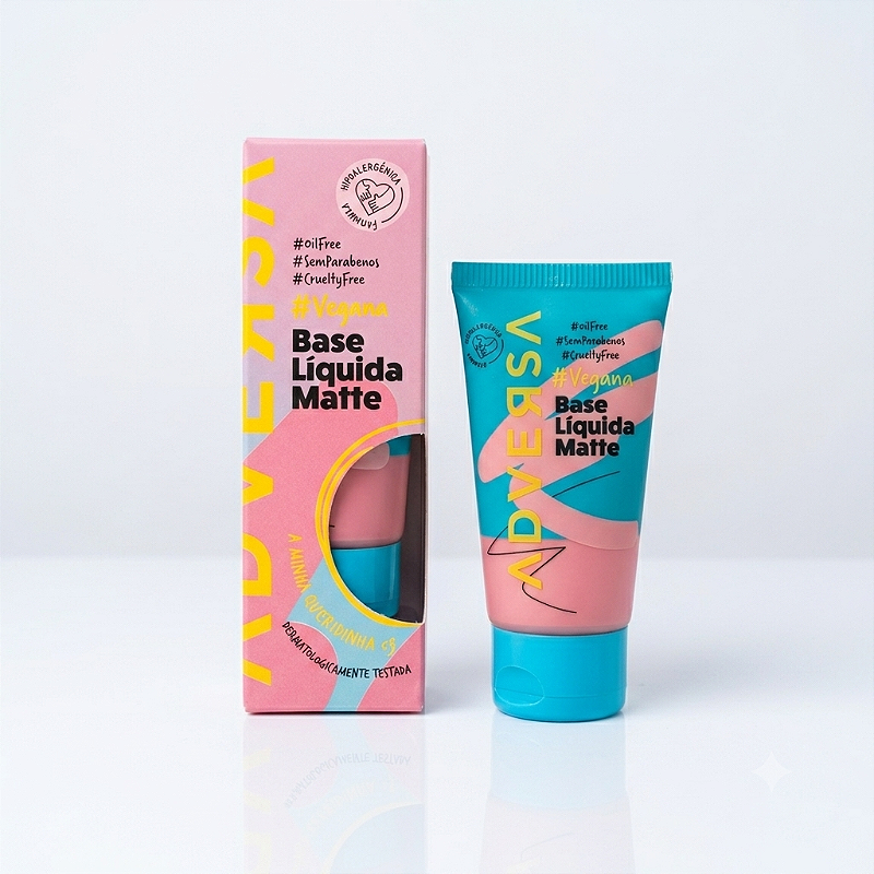 Base Líquida Matte Vegana – Adversa (Linha "A Minha Queridinha")