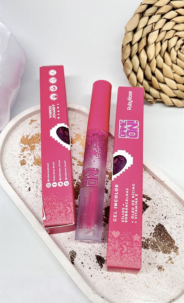 Gel Incolor para Cílios e Sobrancelhas Game On! – Ruby Rose