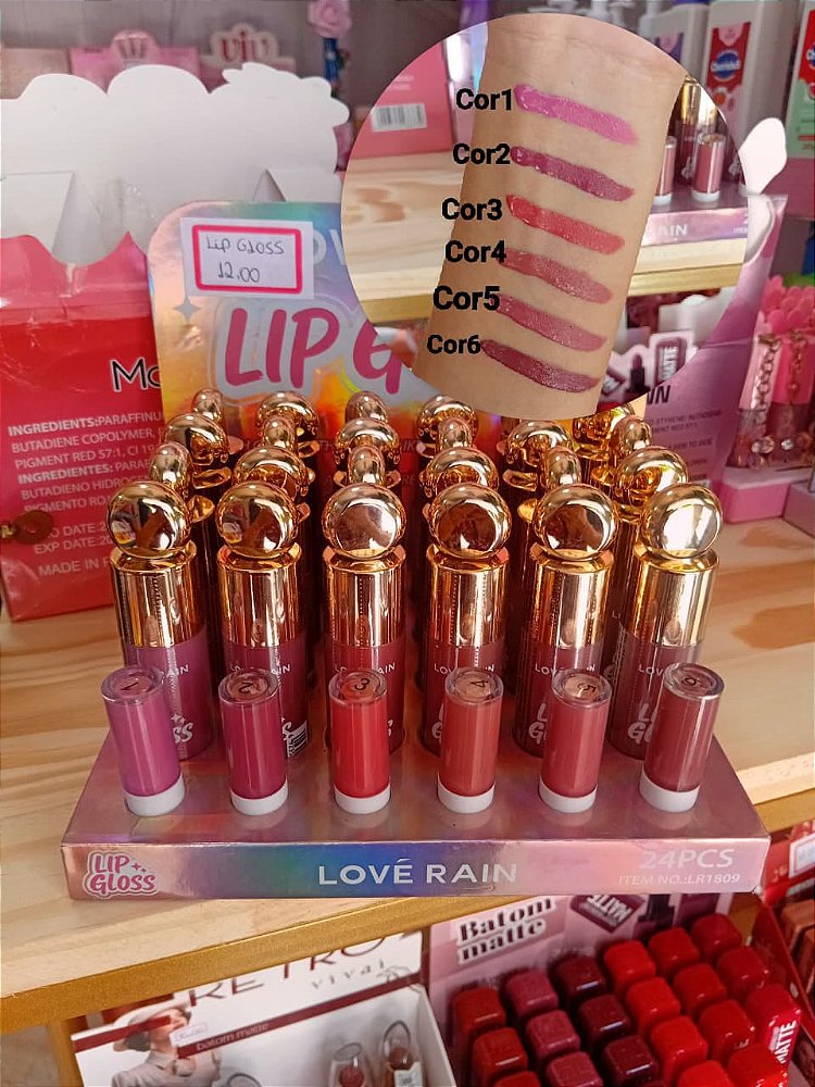 Lip Gloss Brilho Labial – Lové Rain
