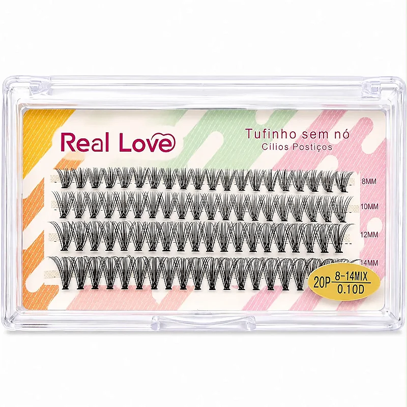 Cílios Postiços Tufinho New Show Eyelashes Extension – Mix 8mm a 14mm