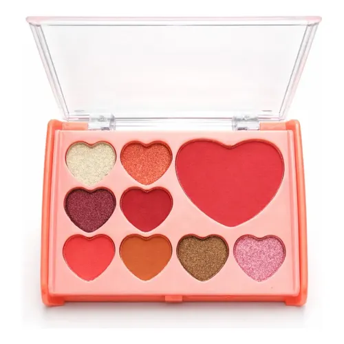 Paleta de Sombras de Coração (Palette De Amor) – Sombras e Blush Multifuncionais