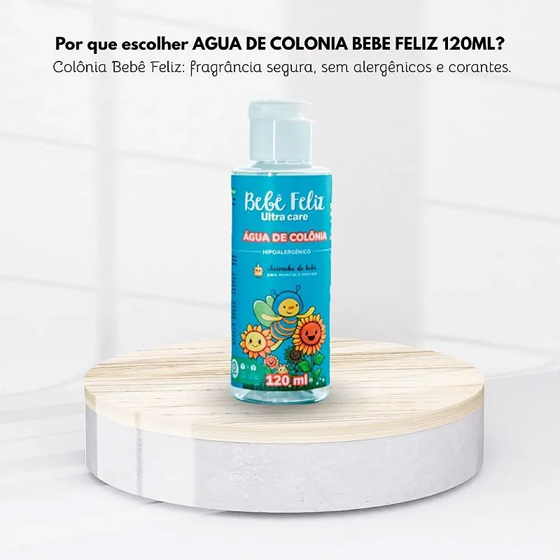 Água de Colônia Bebê Feliz Ultra Care 120ml