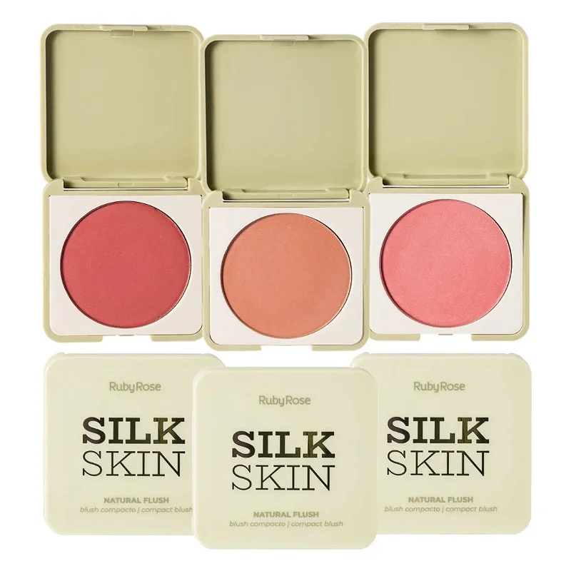 Blush Compacto Silk Skin Natural Flush Ruby Rose